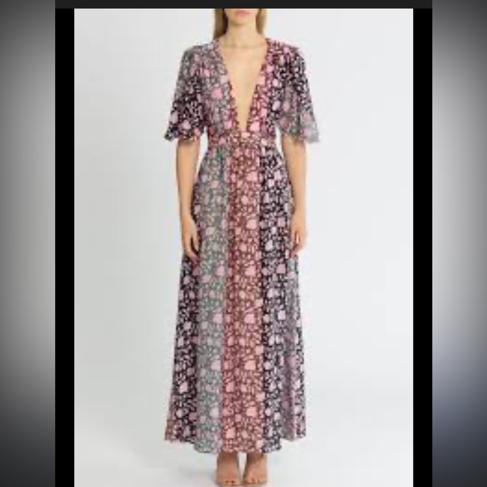 Hannah Multicolor Floral Maxi Dress